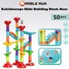 ailixinda 50 PCS Marble Run Premium Set,STEM Educational Building Block Toy,Marble Track Race Set with 15 Glass Marbles for Boys & Girls,Marble Maze Game Construction Building Blocks Toys for Kids