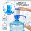 HotFrost Manual Water Pump for 5 Gallon Bottle – Secure Fit on Crown Top Jugs - Adjustable Tube Length, Protective Spout Cap, Cleaning Brush, BPA-Free Food-Grade Material – Water Pump for 5 Gallon Jug
