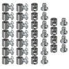 Wire Rope Clips DGBRSM 25pcs Copper Steel Wire Rope Cable Clamp Suitable for 1.0mm-1.5mm Wire Rope