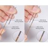 ZS 100pcs Body Piercing Needles - Ear Navel Nose Lip Nipple Piercing, 14G, 15G, 16G, 18G, 20G, Disposable Professional Body Piercing Needles Tool, Tattoo Supplies (16G)