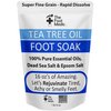 Tea Tree Oil Foot Soak with Epsom Salt: For Itchy Feet, Pedicure Foot Spa, Smelly Odor, Foot Therapy, Soften Calluses, Foot Health Care 16 oz