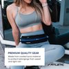 Fitletic Bolt Double Pocket Running Belt & Active Fanny Pack For Men & Women – Water Resistant, Lightweight Sleek Design – Patented No Bounce Hip Hugging Fit – Holds Any Phone