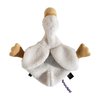 Veronea Helga The Goose, Pacifier Holder, Security Blanket Lovey, Infant Stuffed Toy, 9.8 Inches (Pack of 1) (Cannoli Cream)