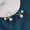Sttiafay Vintage Pearl Drop Earrings Gold Pearl Stud Earrings Boho Tiny Pearl Earrings Pearl Wedding Earrings Jewelry for Women
