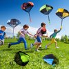 Juuxncgv 10 Pack Parachute Toy,Tangle Free Throwing Toy Parachute,Outdoor Toss It Up Flying Toys for Kids,Gifts(5 Colors)