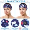 Jexine 20 Pcs Nursing Headbands with Buttons Wide Elastic Stretch Nurse Hair Bands Non Slip Face Covering Ear Protection for Nurse Doctors Women Spa Yoga Sports Workout Head Wraps Accessories