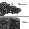 Black Pebbles for Plants 1.8lb Bulk Bag Aquarium Gravel 0.8"- 1.2" Decorative Polished Fish Tank Stone