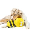 Huxley & Kent Slappies for Dogs | Buzz Bee (Small) | Squeak & Shake Dog Toy | No Stuff Squeaky Toy, TPR Ball in Head | Simulates Hunting Nature for Dogs