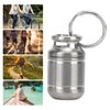 Pill Cases, Portable Alloy Medicine Holder Heat Resistant Waterproof Warehouse Mini Pill Storage Bottle(Small) Pill Container Pill Holder Keychain Small