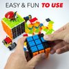 TOYAMBA Brick Cube with Building Blocks, Mini Toy Included, Compatible with Lego Cube, Inspired by Rubix Cube for Kids - Educational Toy (Black)