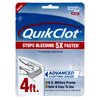 Adventure Medical Kits QuikClot Advanced Clotting Gauze - Flexible Hemostatic Medical Gauze - Stop Bleeding Faster with Quick Clotting Gauze - Survival Kit Supplies - 3" x 48''