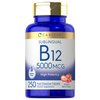 Carlyle Vitamin B12 5000mcg | 250 Fast Dissolve Tablets | Natural Berry Flavor | Vegetarian, Non-GMO, Gluten Free