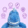 Warmies Microwavable & Weighted Stuffed Animals, Trex - Heated Stuffed Animal Plushie for Warmth & Comfort - Cute Soft Plush Toys for Adults & Children (Boys, Girls, Babies & Toddlers)