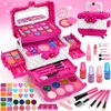 Kids Makeup Sets for Girls, Washable Kids Makeup Kit Girl Toys, Real Girls Makeup Kit Princess Pretend Play Cosmetic Set, Birthday Gifts Christmas Toys for Girls 3 4 5 6 7 8 9 Year Old