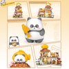 MEIEST Mini City Shop Street View Building Blocks Model Set,Simulation Panda Architecture Collection Particle Construction Building Bricks Toy,Home Decor (Taiyaki)