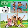 Civaner 20 Pieces Mini Soccer Ball Bulk 4 Inches Inflatable Soccer Balls for Kids Toddlers Small Bouncy Toys Balls for Kids Sports Game Party Supplies(Soccer Style)