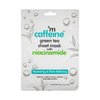 mCaffeine Green Tea Sheet Mask with Niacinamide - Hydrating Face Masks for Pore Tightening - Reduces Hyperpigmentation, Improves Skin Texture - 1 pc