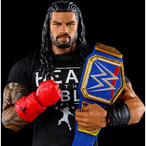 Mattel WWE Elite Collection Top Picks Action Figure & Accessories Set, Roman Reigns 6-inch Collectible with Articulation & Interchangeable Parts