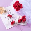 PAGOW 10pcs Rose Hair Clips, Pin Up Rose Flowers Hairpin Clips, Rose Flower Brooch Headpieces, For Women Girl Wedding Valentine Decoration (Rose Diameter 1.5 inch / 38mm)