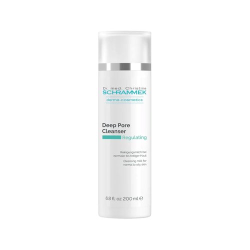 Schrammek Deep Pore Cleanser (6.8 fl oz) - Cleansing Milk for Normal Skin - Makeup Removal - Face Wash & Cleanser – No Parabens - Skin Care - Dr