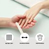 ForPro Professional Collection O-Files Foam Board, Double-Sided Manicure Nail File, 100/180 Grit, Individually-Wrapped, 6" L x .75" W, White, 100-Count