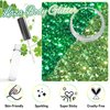 Laza Body Glitter, 2 Jars Iridescent Chunky Sequins with Glitter Glue Perfect for Women Eyeshadow Makeup Face Paint Festival Rave Outfits Hair Accessories Carnival Party Costumes - Gold Blue Green