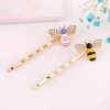 WHITEBRIDGE 7pcs Colorful Butterfly Hair Bobby Pins for Women Girls (Honeybee Butterfly)