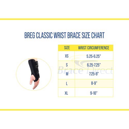 Breg Classic Wrist Brace (Left Wrist, Medium)