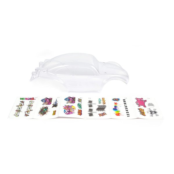 SummitLink Custom Body Clear Unpainted with Stickers Compatible for 1/10 Scale RC Car or Truck (Truck not Included) STB-C-01