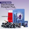 PowderVitamin Electrolytes Powder Plus, Keto, Blueberry Grape, Sugar Free, Pink Himalayan Salt, 1000mg Potassium, 120mg Calcium, 120mg Magnesium, Non-GMO, Zero Calories, (16 Hydration Packets)