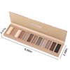 UCANBE 12 Color Eyeshadow Makeup Palette, Naked Nude Eye Shadow, Neutral Matte Shimmer Make Up Pallet with Double-ended Brush Set Kit, Highly Pigmented Long Lasting Waterproof