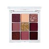 Ruby Kisses Eyeshadow Palette Highly Pigmented Eye Makeup 9 Shades Matte Shimmer Metallic Eyeshadow Palette (Red Velvet)