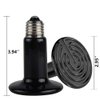 BOEESPAT 150W Ceramic Heat Emitter, Reptile Heat Bulbs, Ceramic Heat Lamp for Reptiles, Amphibian, Chicken, Dog, Cat (2-Pack)