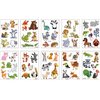 Temporary Tattoo for Kids, 62pcs Fake Tattoos Pattern, Waterproof Body Art Stickers, Cute Tattoo Decorations, Birthday Party Favor Supplies Decor for Boys Girls Children Toddler Teens 10 Sheets Animals