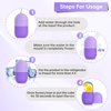 Ice Roller for Face and Eye, Ice Face Roller,Facial Beauty Ice Roller Skin Care Tools, Ice Facial Cube, Gua Sha Face Massage, Silicone Ice Mold for Face Beauty (Purple)