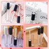 Bercoor 30 Pack Lip Gloss Tube, 10ml Empty Refillable Lip Balm Bottle Clear Plastic Lip Gloss Container with Rubber Stoppers for DIY Makeup, Personal Cosmetic, Black, Sliver and Pink
