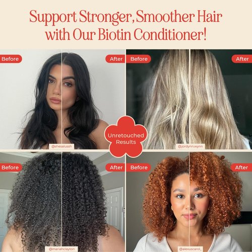 INH Hair Biotin Conditioner with Caffeine & Vitamin B5 | Hydrating Conditioner That Supports Hair Growth & Thickening | G2G Moisturizing Vegan Conditioner with Green Tea & Redensyl | 8oz/237ml