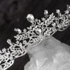 SWEETV Silver Tiara Crown for Women,Princess Tiaras for Girls,Crystal Retro Hair Accessories for Wedding Birthday Prom Pageant Quinceanera