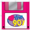 90's Party Supplies - Floppy Disk Napkins and CD Paper Plates (Serves 16) - I Love The 1990's Throwback Decades Celebration Tableware