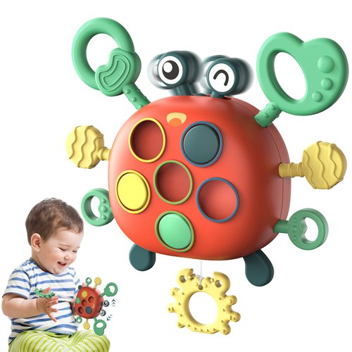 Montessori Toy for 1 2 3 4 Year Old Toddlers - Educational Activity Birthday Gifts Developing Sensory Toys for Pull String Activity Motor Skills - Travel Toys for Plane Car, Gifts for Boys Girls