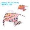 Shrink Plastic Sheet Kit, 166 Pcs Shrink Art Kit Include 10Pcs Shrink Film Paper and 8 Pcs Shrinky Art Paper with Pattern, Hole Punch, Keychains Accessories and Pencils for Kids Creative Craft