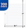 Mead Loose Leaf Paper, Notebook Paper, College Ruled Filler Paper, Standard, 8.5 x 11, 200 Sheets (17208), White