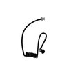 Black Coil Audio Mic Tube for Two-Way Radio Headset Kit
