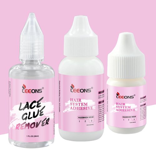 Bond Lace Front Wig Glue and Remover Kit-Invisible Waterproof Hair Replacement Bonding Glue and L...