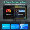 Retro Game Console Hdd 500GB, Plug and Play Video Game Console with Built in 38291 Game, Emulator Console Compatible with 50 Game Emulators, Playnite&Retrobat 2 Game Syatem in 1, Portable Game Console