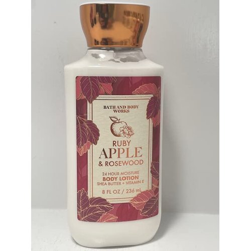 Bath and Body Works Ruby Apple & Rosewood 24 Hour Body Lotion 8 Ounce Full Size