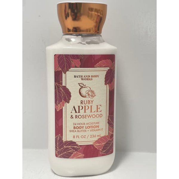 Bath and Body Works Ruby Apple & Rosewood 24 Hour Body Lotion 8 Ounce Full Size
