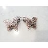 Generic Antique style gold or rose gold butterfly hair clip clamp barrettes (set of two) (Primary color: Gold)