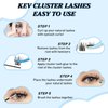 KevKev Lash Clusters 192 Pcs Individual Lashes Cluster Lashes Mixed Styles DIY Lash Extensions Eyelash Clusters Thin Band & Soft Lashes that Look Like Eyelash Extensions(Spring & Summer, C-10-18mix)