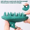 URTHEONE Scalp Massager Shampoo Brush for Hair Growth,Soft Silicone Scalp Scrubber Shower Brush for Women Men Kids Stress Relax&Scalp Exfoliator,Scalp Scrubber for Dandruff Removal (Forest)
